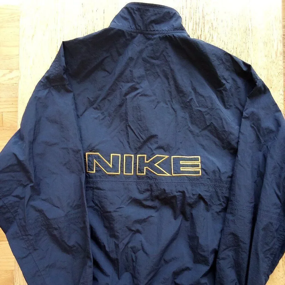 Vintage 90s Nike Spell Out Pullover Windbreaker Jacket Back Hit